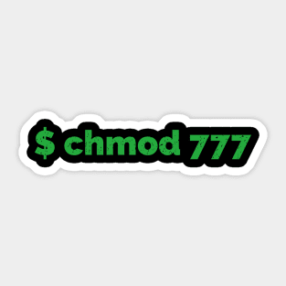 Linux Command chmod 777 Sticker